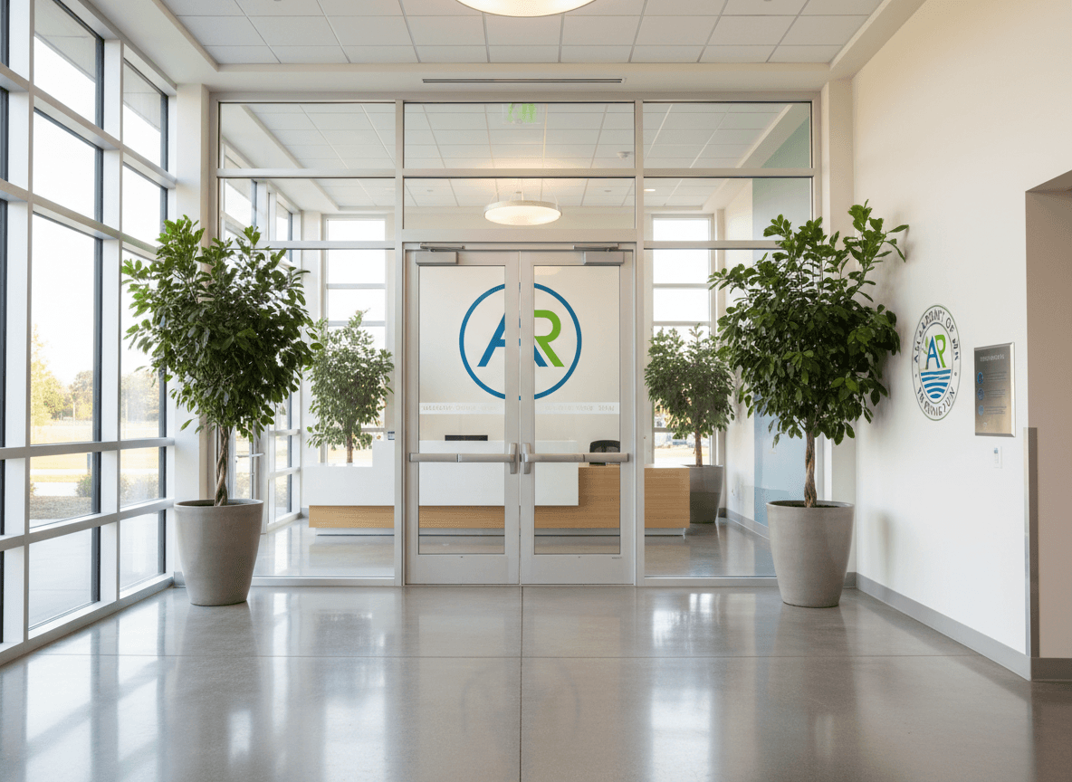 School entrance and reception